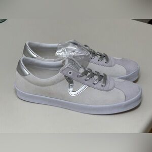 Men’s 10.5 Women’s 12 VANS Sport Low High Shine Grey Skateboarding Shoes